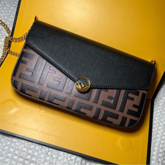 Fendi Bags Fendi Crossbody Bag With Gold Chain Poshmark